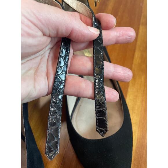 Louise et Cie Women’s size 9 black point ballet flat with strap - Picture 4 of 7